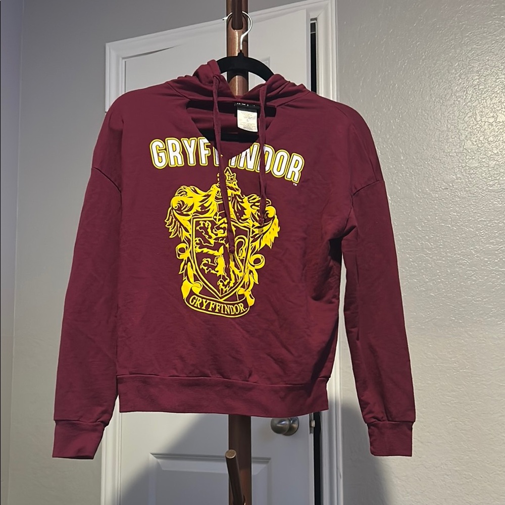 Women’s Harry Potter Gryffindor Maroon Hoodie Sweater Size Medium |D100
